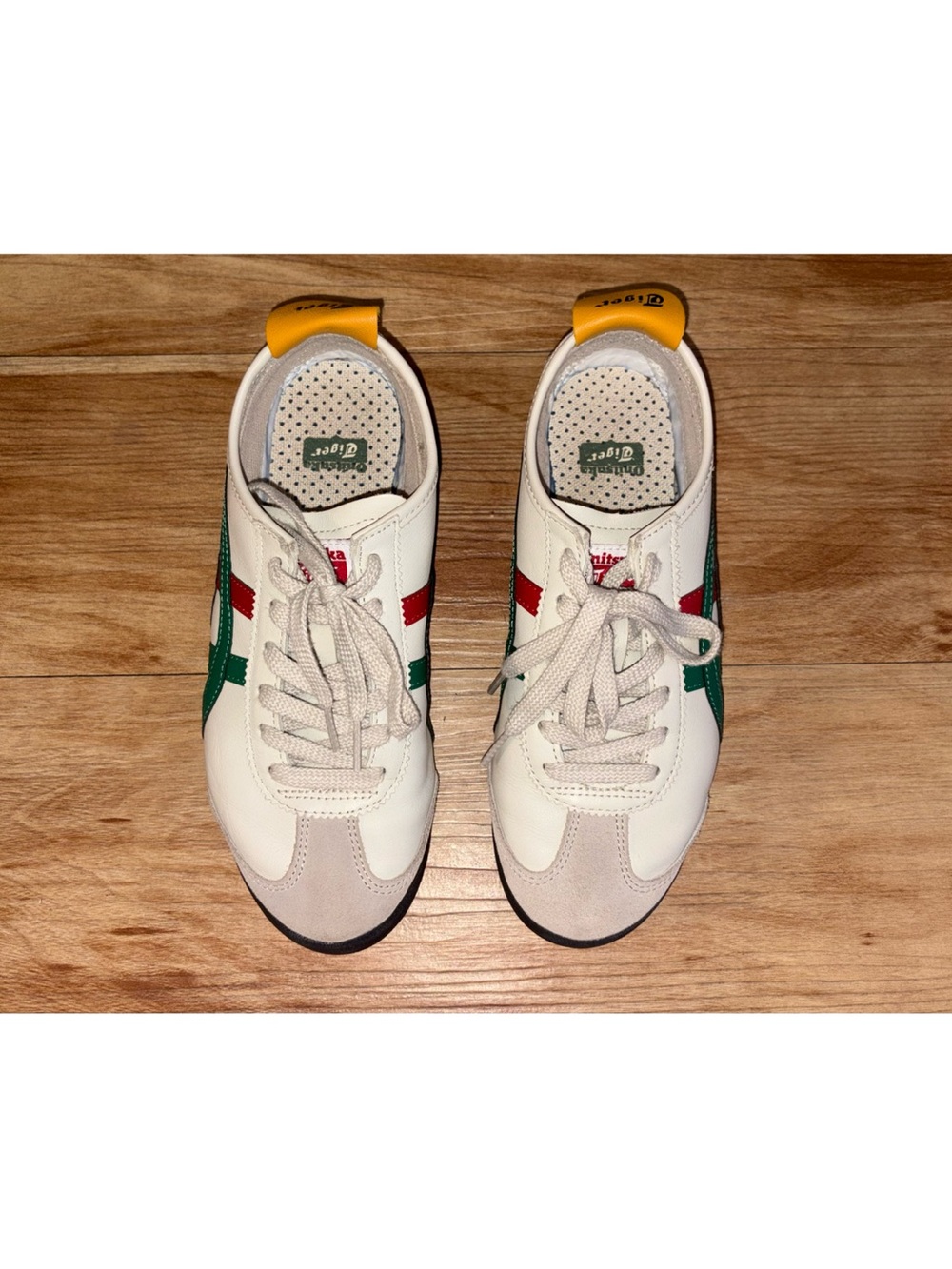 Onitsuka Tiger MEXICO 66 Beige Green Red - Picture 2 of 7